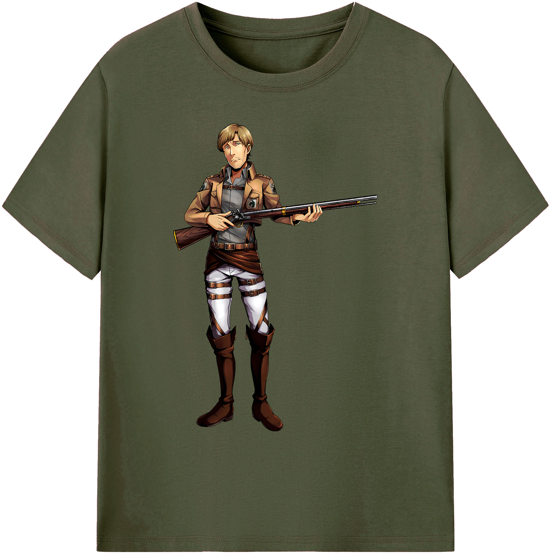 （画像用） 進撃の巨人 Attack on Titan 綿100％ メンズ半袖Tシャツ｜肌触りやわらか＆通気性